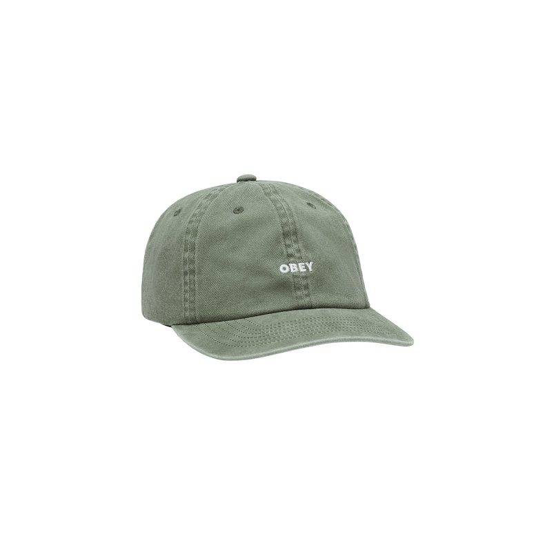 OBEY Bold Cap Panel Pigment Olive | Casquette Streetwear
