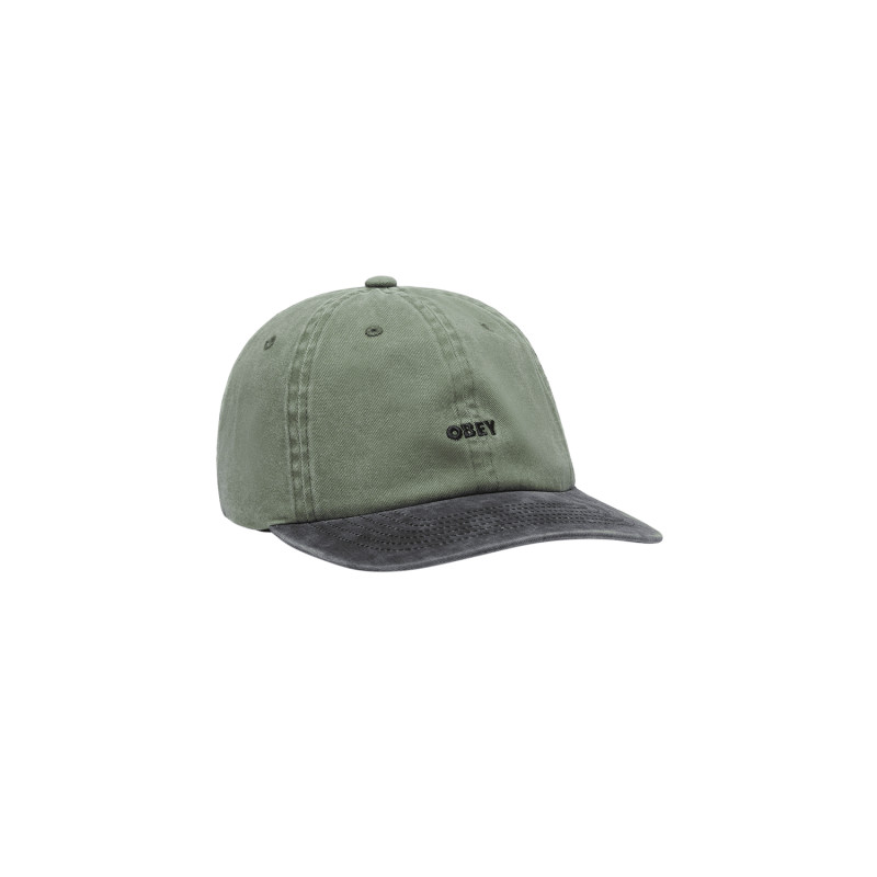 OBEY Bold Cap Panel Pigment Olive Multi | Casquette