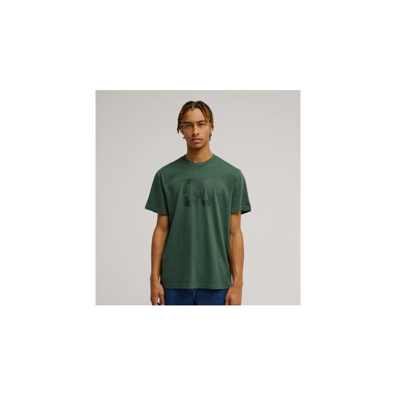 T-shirt DC Shoes Star Pigment Dyed Deep Forest | Collection Streetwear