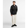 Barbour International Union Jack Wax Jacket Black | Heritage Moto