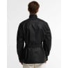 Barbour International Union Jack Wax Jacket Black | Heritage Moto