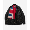 Barbour International Union Jack Wax Jacket Black | Heritage Moto