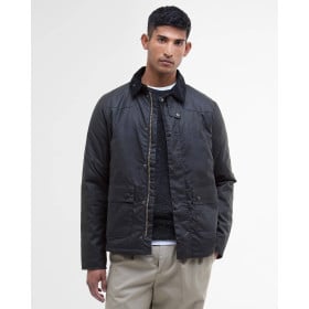 BARBOUR REELIN WAX JACKET NAVY