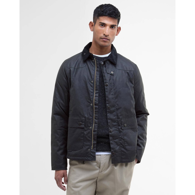 Barbour Reelin Wax Jacket Navy