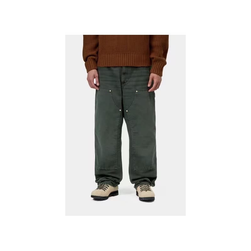 Carhartt WIP Double Knee Pant Raven Stone Canvas