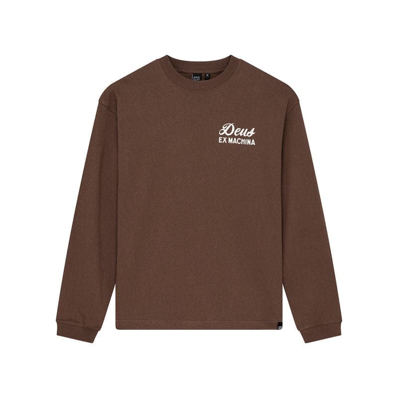 Deus Ex Machina Harajuku Sign LS Bison Brown | Heritage