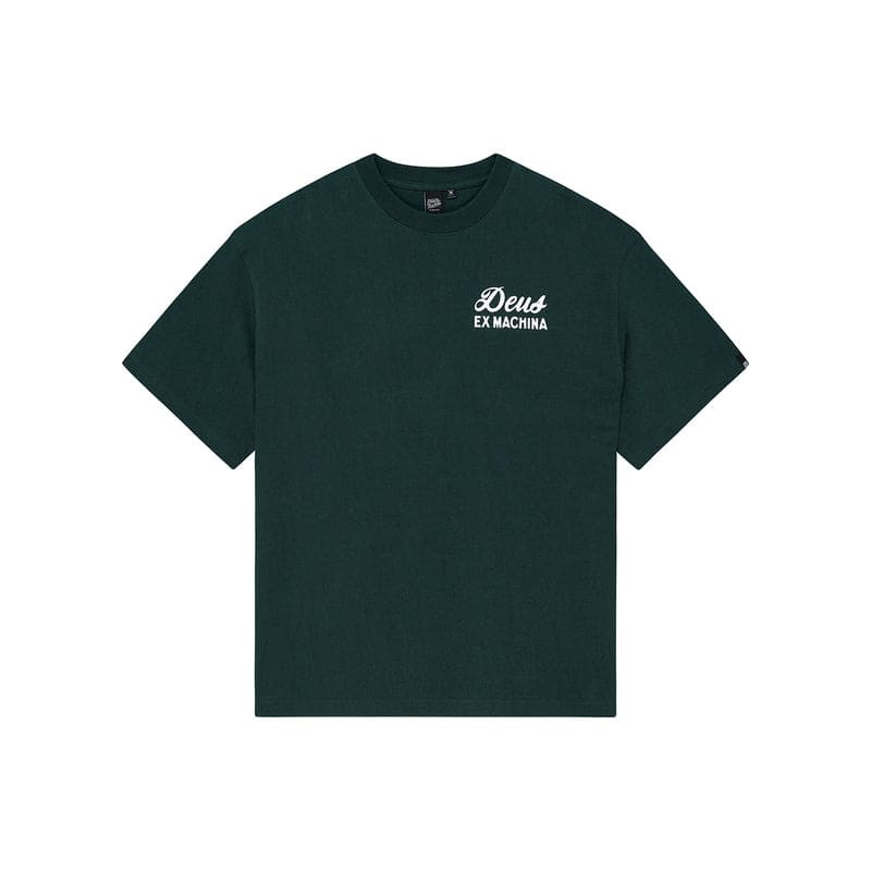 Deus Ex Machina Biarritz Sign Tee Racing Green