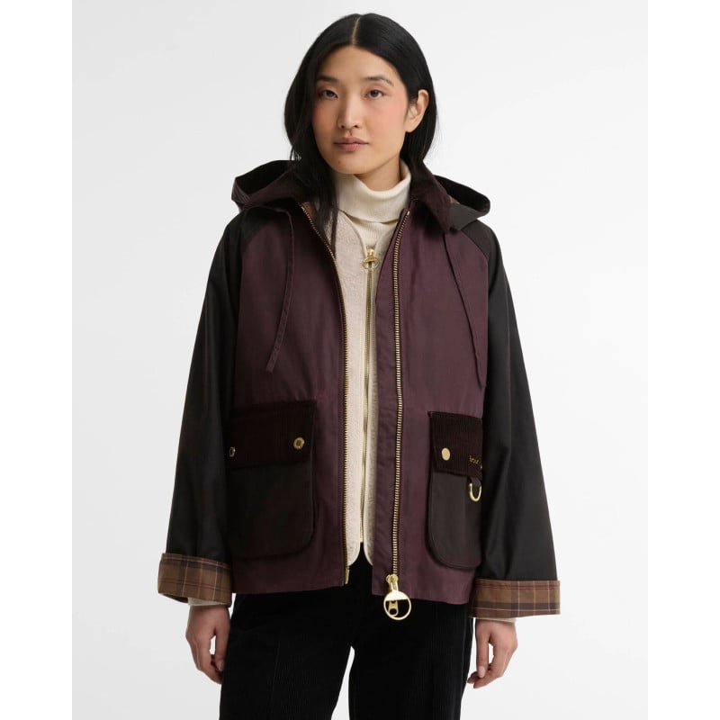Barbour Carville Wax Jacket Rustic | Veste Femme