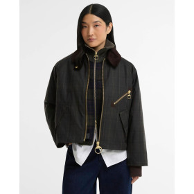 BARBOUR ARLENE CHECKED WAX...