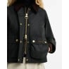 Barbour Beadnell Cropped Wax Jacket Sage | Veste Femme