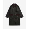 Barbour Kirklees Checked Wax Jacket Olive | Veste Femme