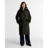 Barbour Kirklees Checked Wax Jacket Olive | Veste Femme