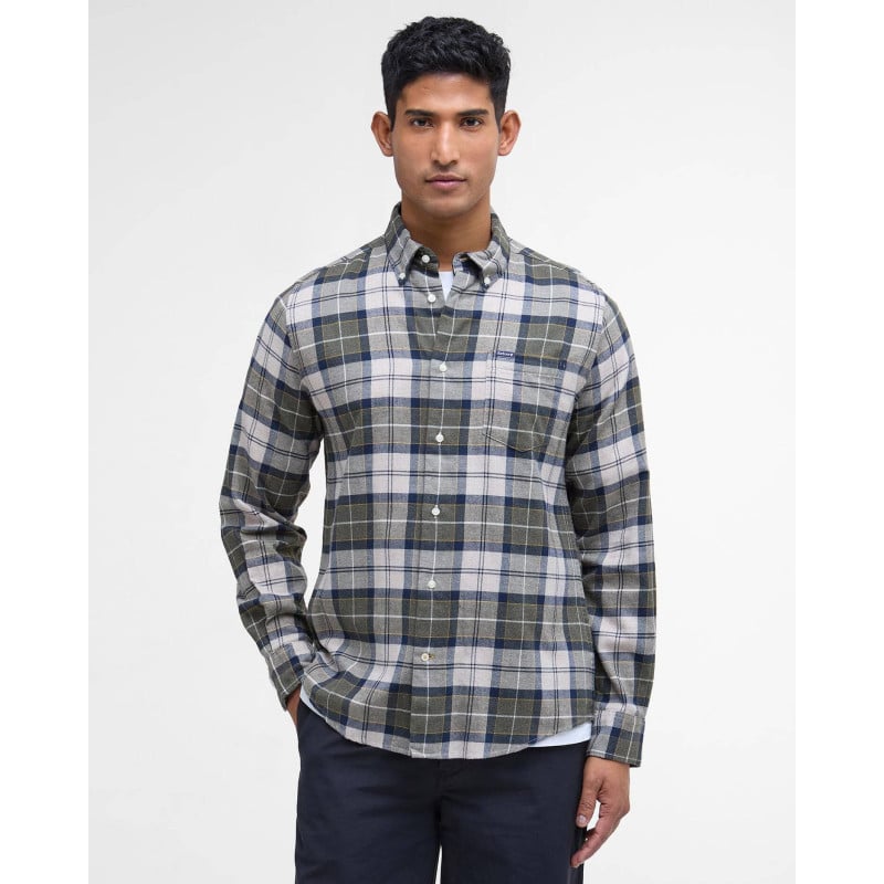 Barbour Fortrose Tartan Shirt Forest Mist | Chemise Hiver