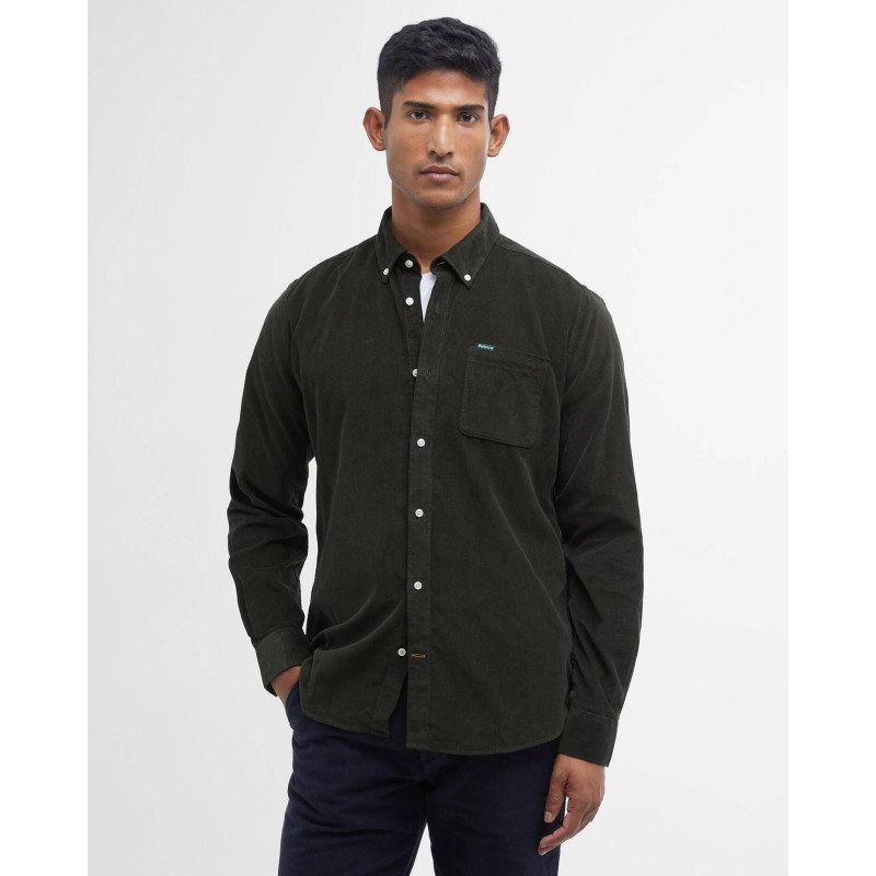 Barbour Ramsey Tailored Cord Forest | Chemise Velours Hiver