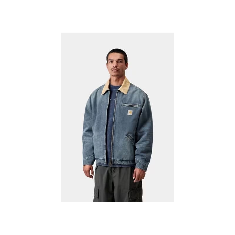 Carhartt OG Detroit Jacket Blue Dusty | Old Used
