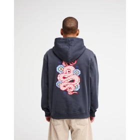 RVCA SNAKE HOOD GARAGE BLEU...