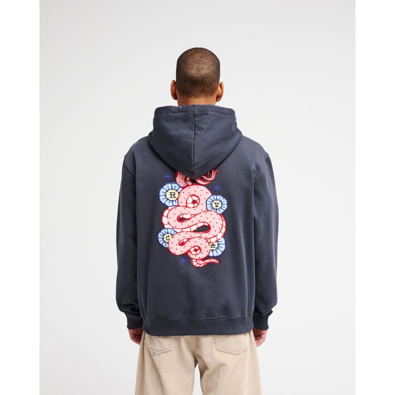 RVCA SNAKE HOOD GARAGE BLEU KSD0
