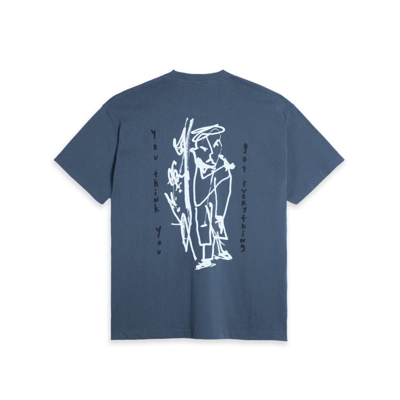 POLAR SKATE.CO GOT EVERYTHING TEE GREY BLUE
