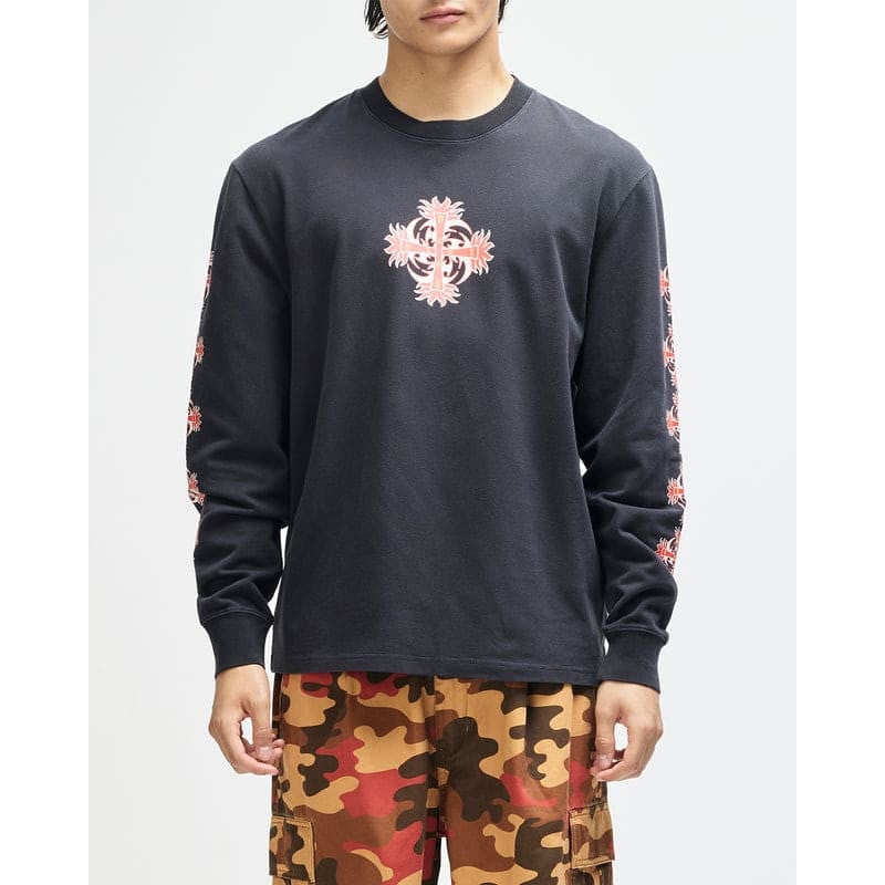 Deus Ex Machina Swivel L/S Tee Anthracite | Motor Heritage