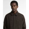 Barbour Lorden Check Wool Overcoat Dark Oak | Manteau Homme