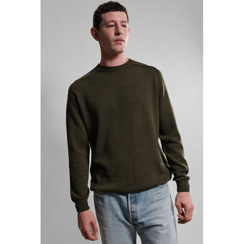 Pull Aris Kaki Nitto Knitwear | Made in France