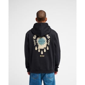 RVCA STAR HOODIE PIRATE BLACK