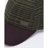 Barbour Clyde Cap Brown Olive Plaid | Casquette Homme