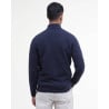 Barbour Essential Tisbury Half Zip Navy | Pull Homme