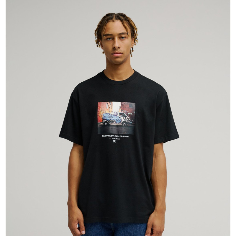 DCSHOES PAINTED VAN TEE BLACK KVJ0