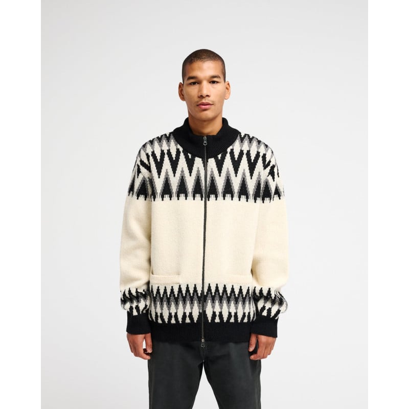 RVCA DERWENT ZIP CARDIGAN SLB