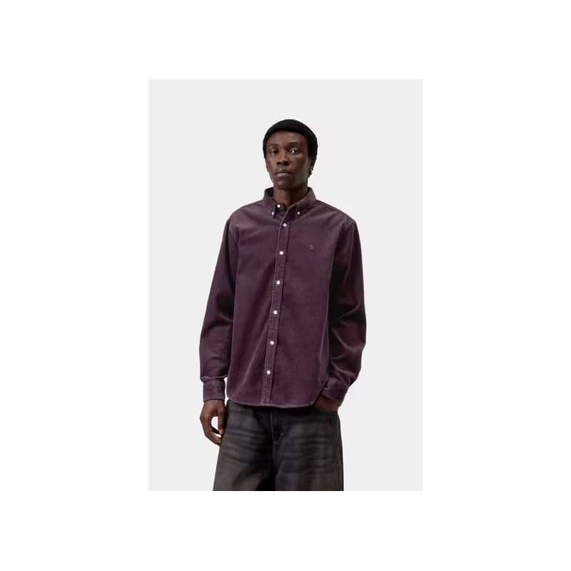 Carhartt Madison Cord Shirt Cozy Purple – Chemise Velours Homme