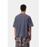 T-Shirt Carhartt WIP S/S Lambert (Dark Navy Moon Wash) | Coupe Boxy