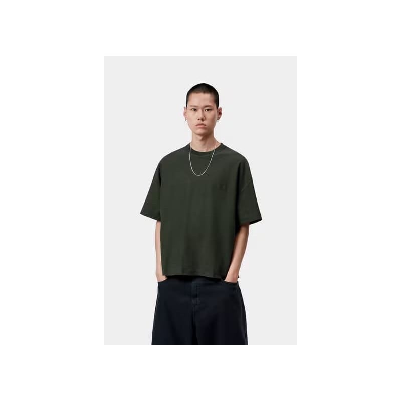 T-Shirt Carhartt WIP S/S Lambert (Raven Moon Wash) | Coupe Boxy
