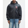 T-shirt à capuche Deus Ex Machina Strata Black Red – Hoodie streetwear premium