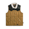 TAION 009 Western Work Down Vest Amber | Workwear Mixte