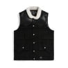 TAION 009 Western Work Down Vest Black | Workwear Mixte