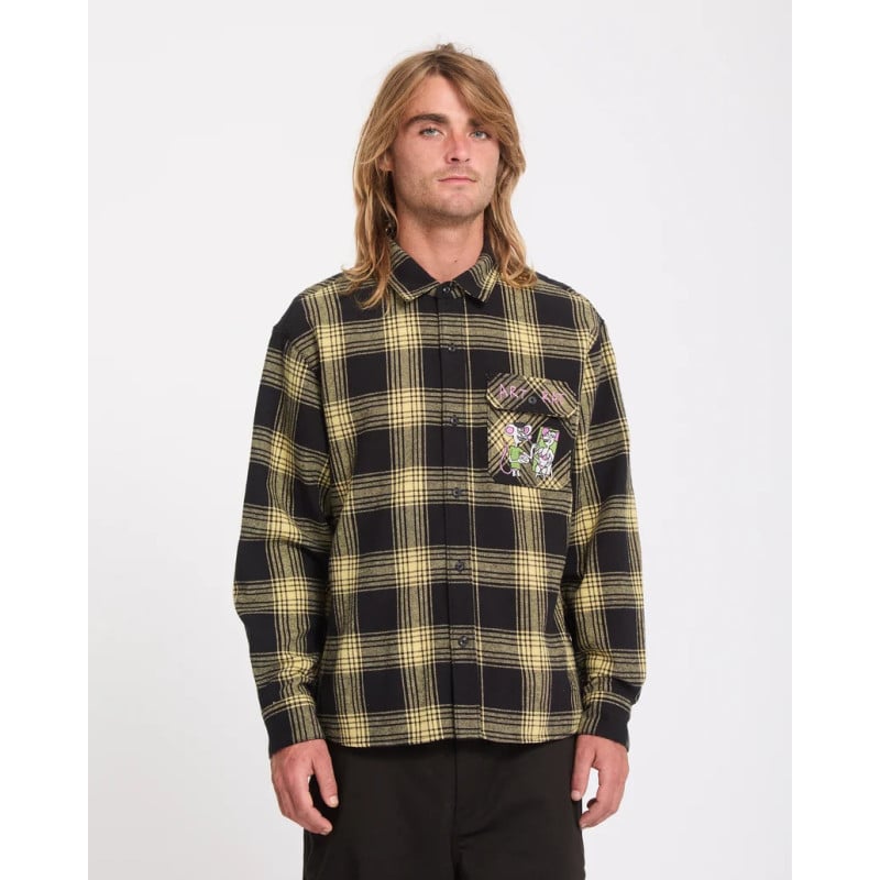 VOLCOM FA OZZY PLAID LS MUS