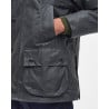 Veste Barbour Bedale Sage – Coton Ciré & Tartan Classique Homme
