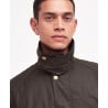 Barbour Ashby Jacket Olive – Veste Homme en Coton Ciré Imperméable