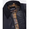 Veste Barbour Ashby Navy – Coton Ciré Intemporel pour Homme