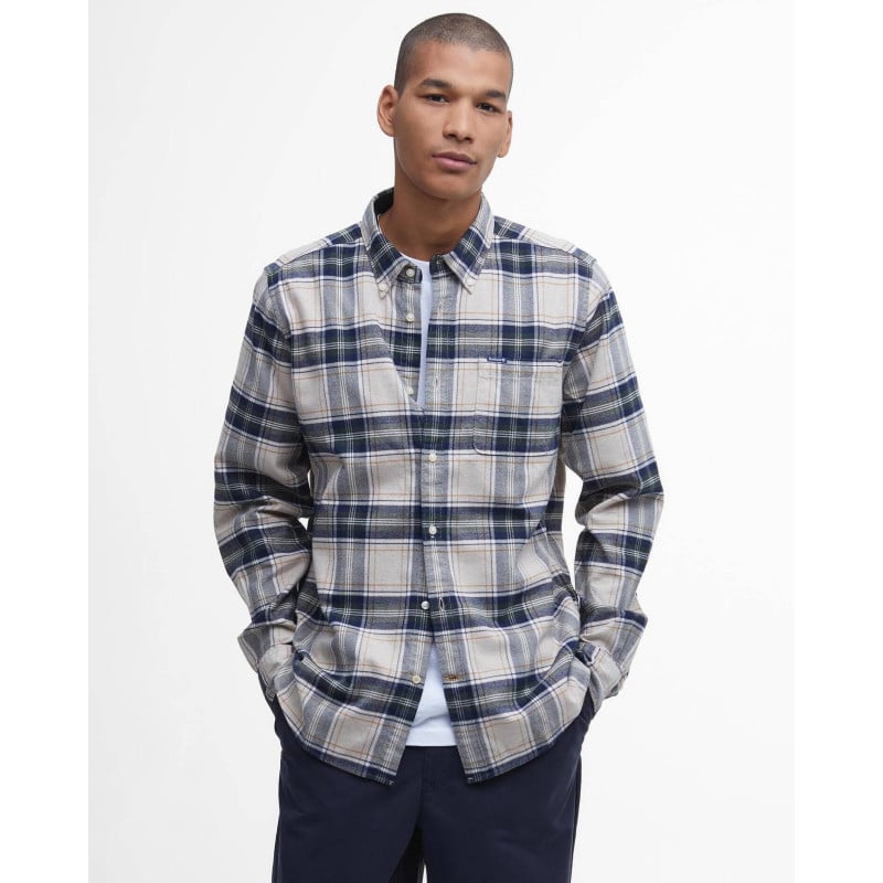 Barbour Betsom Stone Marl | Chemise Homme Anglaise