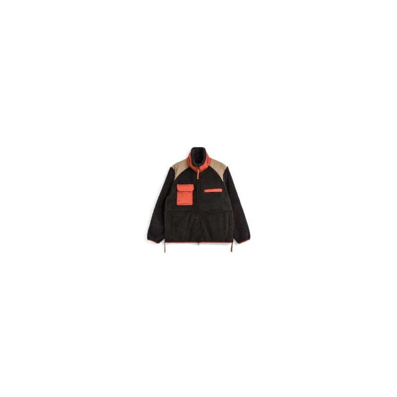 TAION 102 LV Fleece High Neck Jacket Dark Choco Crazy