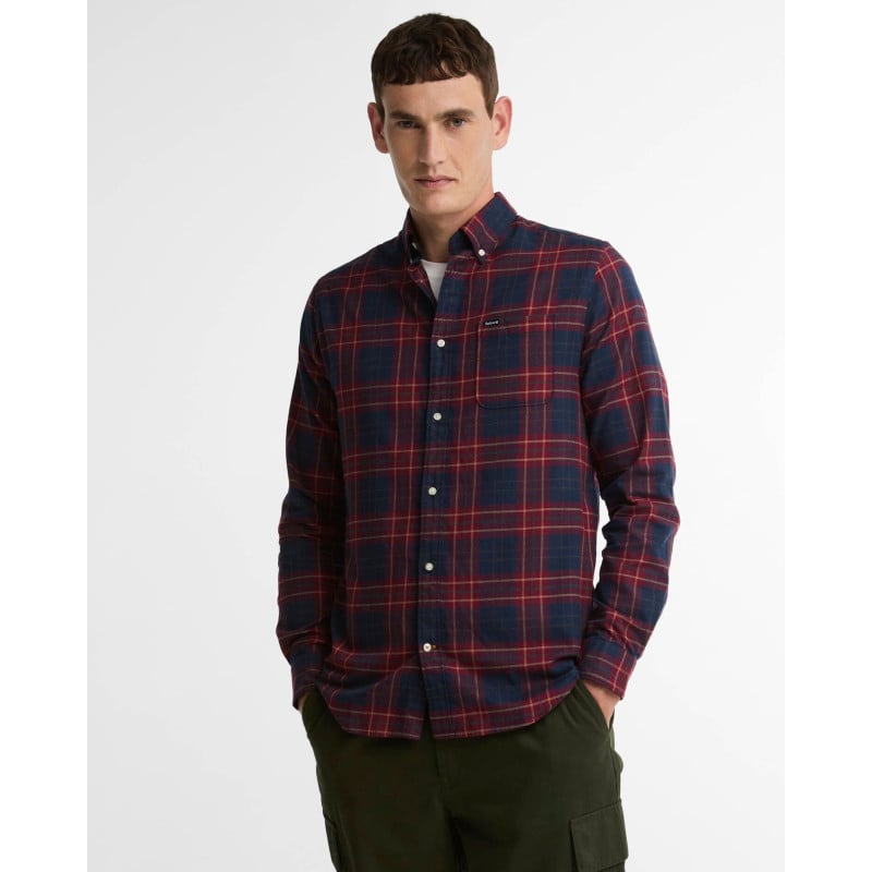 Barbour Broxburn Check Red – Chemise Homme à Carreaux