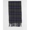 Barbour Lambswool Tartan Scarf Olive Night – Écharpe Laine