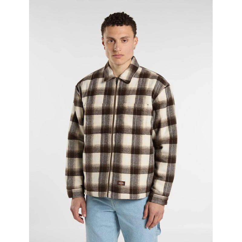 DICKIES FLORENCE OVERSIZED SHIRT TIMBER BROWN