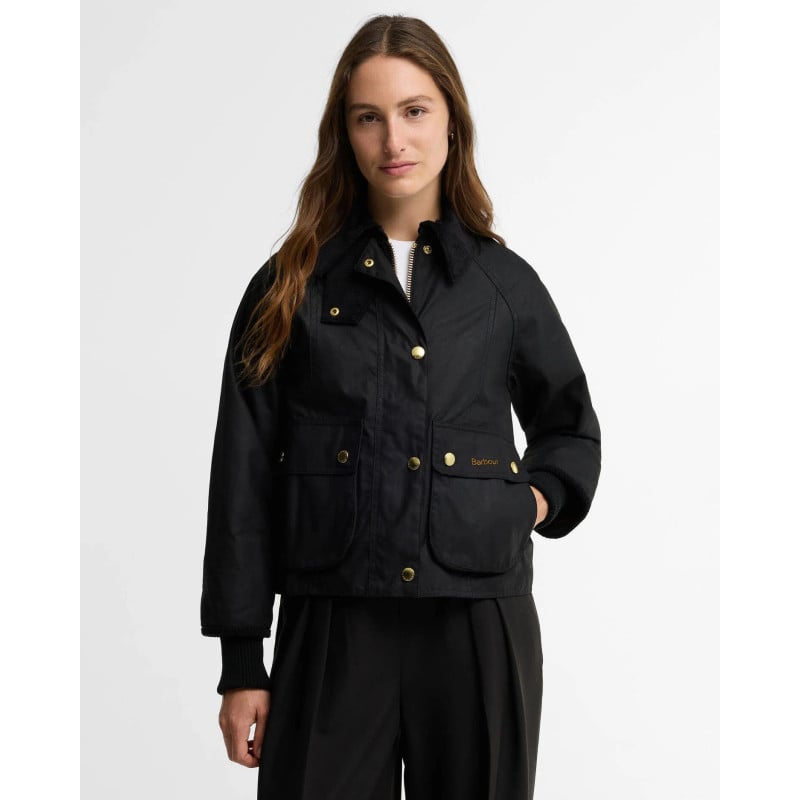 Veste femme Barbour Beadnell Cropped Wax