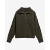 Pull Barbour Lavensdale Half Zip Olive Femme