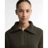 Pull Barbour Lavensdale Half Zip Olive Femme