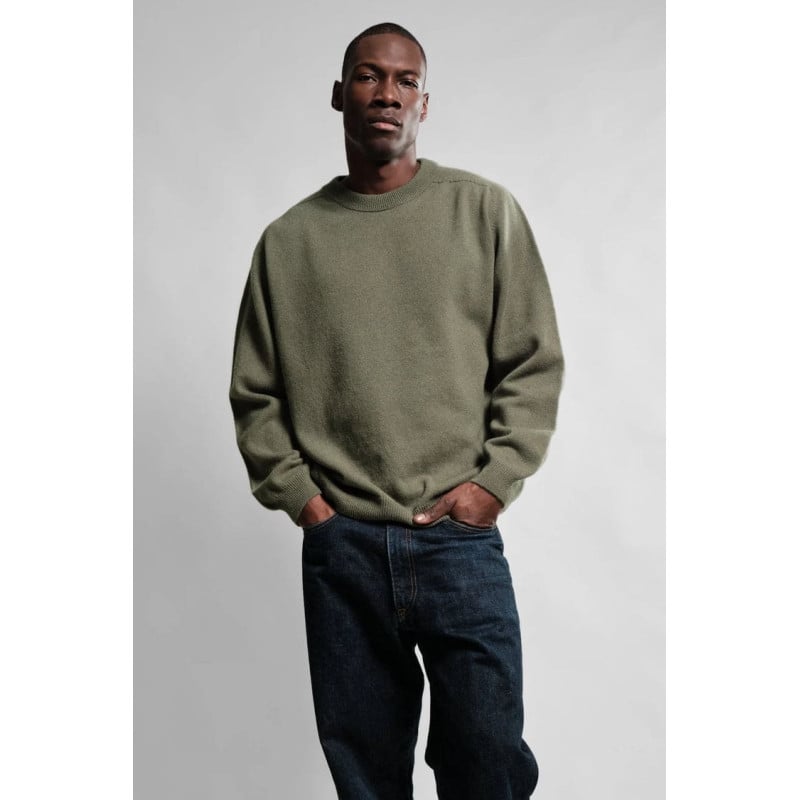 Pull Armen Vert Thicket Nitto Knitwear | Made in France