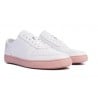 CLAE GREGORY WHITE MILLED TUMBLED LEATHER ROSE